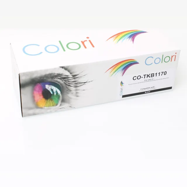 Colori huismerk toner geschikt voor Kyocera TK-1170 voor Ecosys M2040 M2040DN M2540 M2540DN M2540DNe M2540DNw M2640 M2640IDW M 2040 M 2040DN M 2540 M 2540DN M 2540DNe M 2540DNw M 2640 M 2640IDW TK1170 Zwart