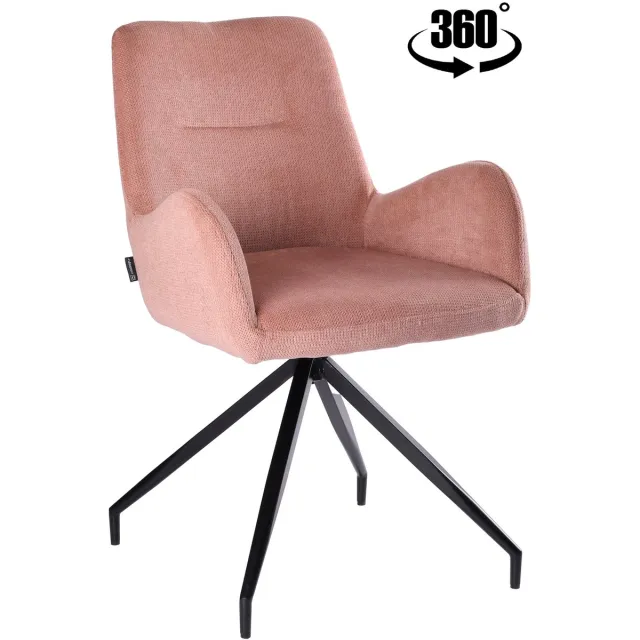 ExitoDesign KEMAL - Bureaustoel - Roterend - Roze Stof Roze;Zwart