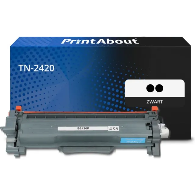 PrintAbout huismerk Toner TN-2420 Zwart Multipack Hoge capaciteit Geschikt voor Brother