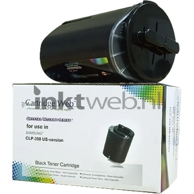 FLWR Huismerk Samsung CLP-350BK zwart (Huismerk (compatible))