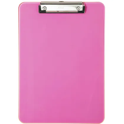 Klembord MAUL A4 staand transparant PS neon roze