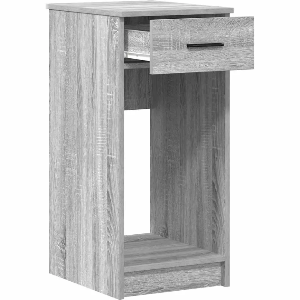 vidaXL Computertorenstandaard met lade 35x45x77 cm grijs sonoma eiken, foto 4