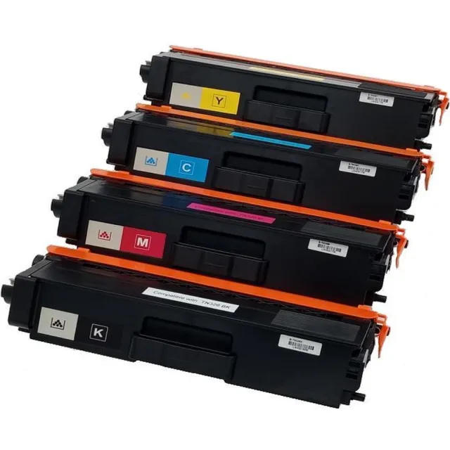KATRIZ huismerk toner | TN326BK + TN326C + TN326M + TN326Y (4 stuks) | voor Brother DCP L8400 CDN/DCP L8450 CDW/HL L8250 CDN/HL L8350 CDN/HL L8350 CDW/HL L8350 CDWT/MFC L8650 CDW/MFC L8850 CDW Zwart, Cyaan , Magenta, Geel