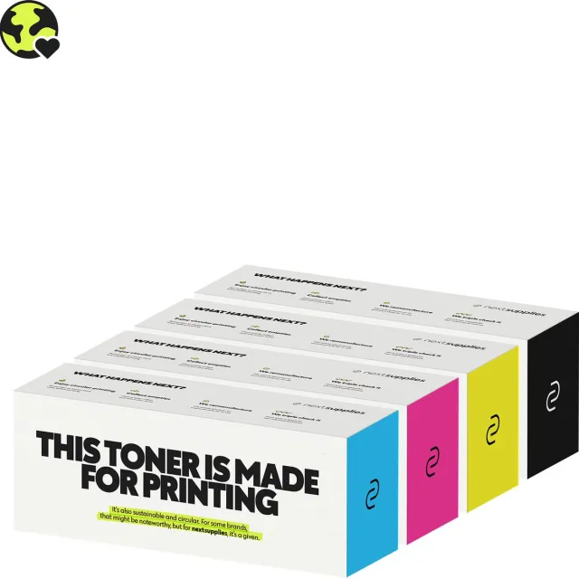 Nextsupplies Multipack HP 207A (Zwart/Cyaan/Magenta/Geel). Originele toners, circulair. Multipack CMYK