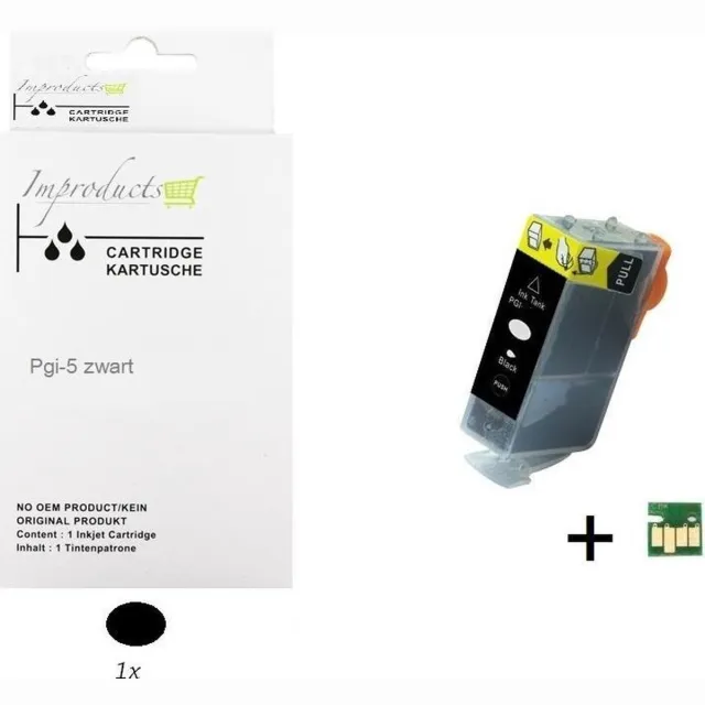 Improducts Inkt cartridges - Alternatief Canon Pgi-5 / pgi5 zwart