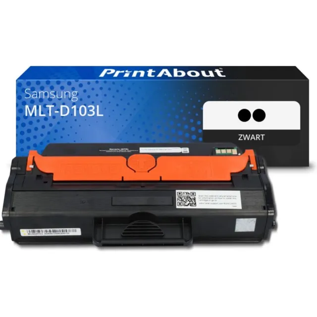 PrintAbout Alternatief voor de Samsung MLT-D103L / Zwart / 2 Pack