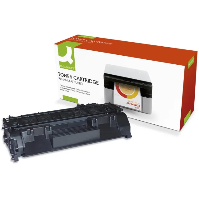 Q-Connect toner zwart 2300 pagina's voor HP - OEM: CE505A