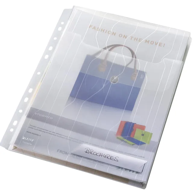 Leitz combiMap harmonica transparant, pak van 3 stuks