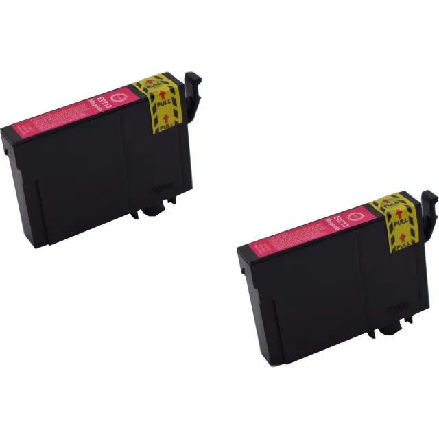 KATRIZ huismerk inkt voor|Epson T0713/T0893|12ml | ( 2stuks) - Met chip Magenta
