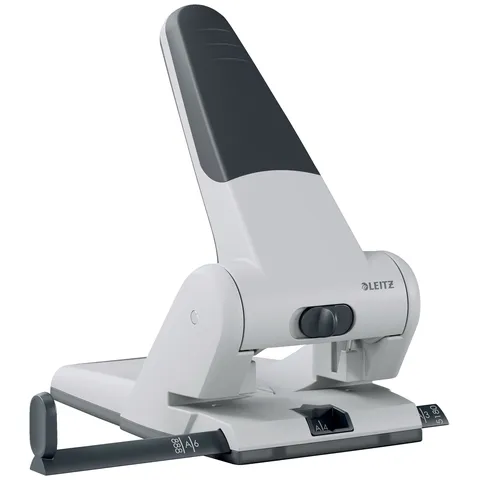 Leitz Perforator Leitz Heavy Duty 5180 65 vel zilver zwart
