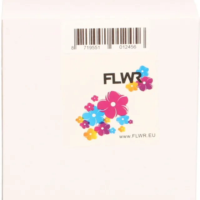 FLWR Labelrol / DK-22214 / Wit - geschikt voor Brother