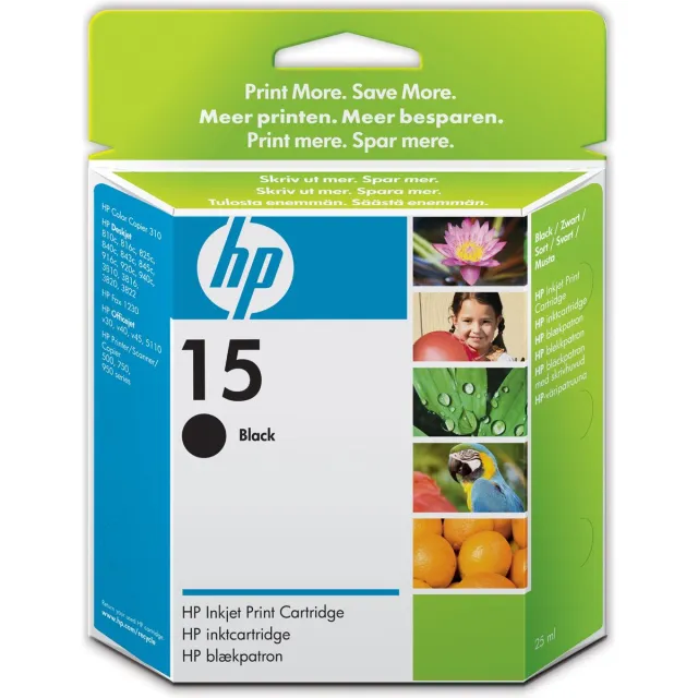 HP 15 - Inktcartridge / Zwart / 25 ml (C6615DE)