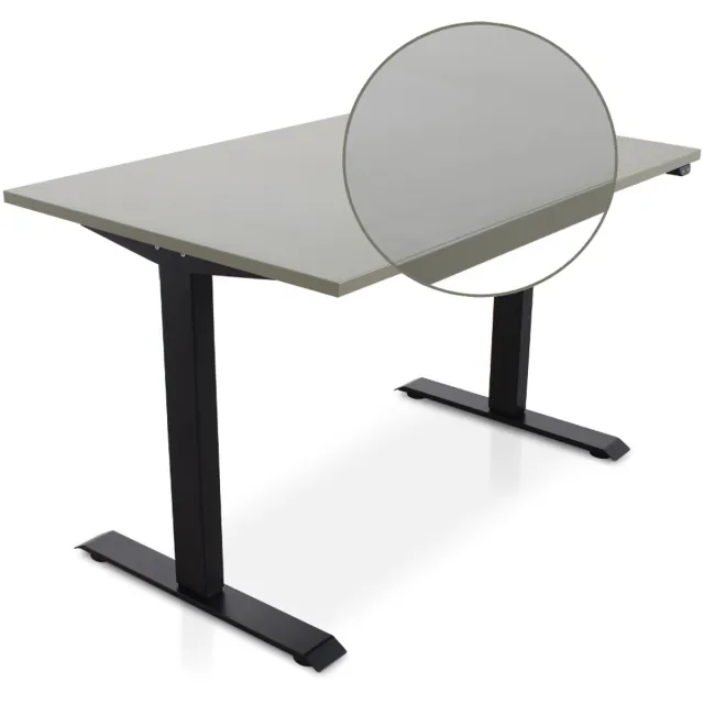 Multi Ratio Lineaflex MRC EASY Zit-Sta Bureau – Elektrisch Verstelbaar – 120x80 cm – Blad Forest Green – Zwart Frame – Inclusief Stekkerdoos & Kabelklemmen