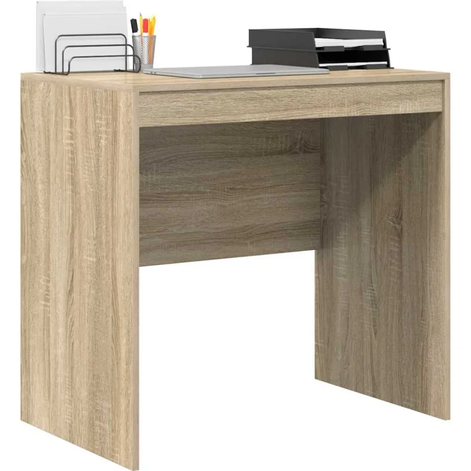 vidaXL Bureau Sonoma Eiken 80 x 50 x 76 cm Bruin