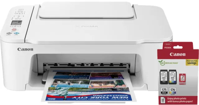 Canon PIXMA TS3751i + 1 set extra cartridges + fotopapier