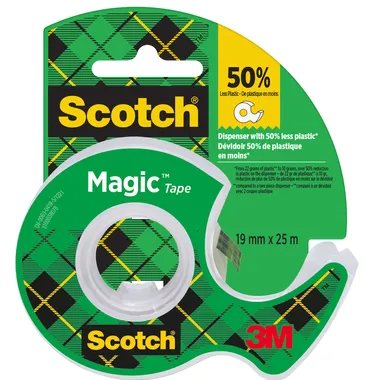 Scotch Plakband Scotch Magic 810 19mmx25m onzichtbaar + plakhandhouder