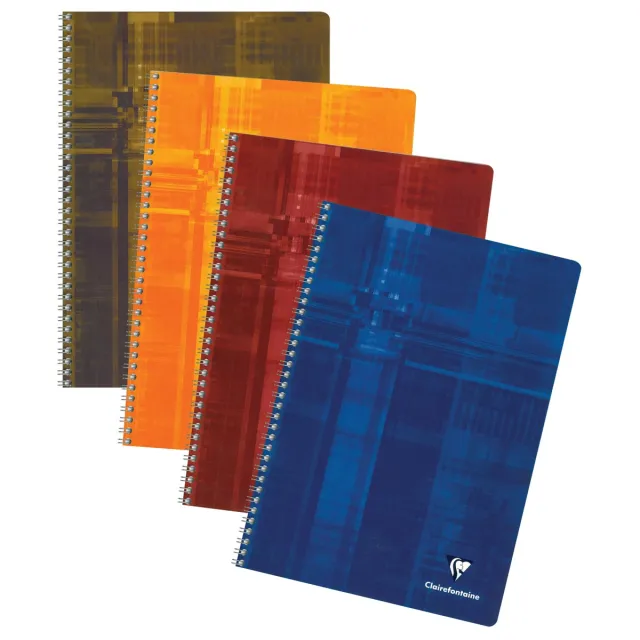 Clairefontaine schrift ft A4, 100 bladzijden, geruit 5/5 mm, zonder kantlijn blauw