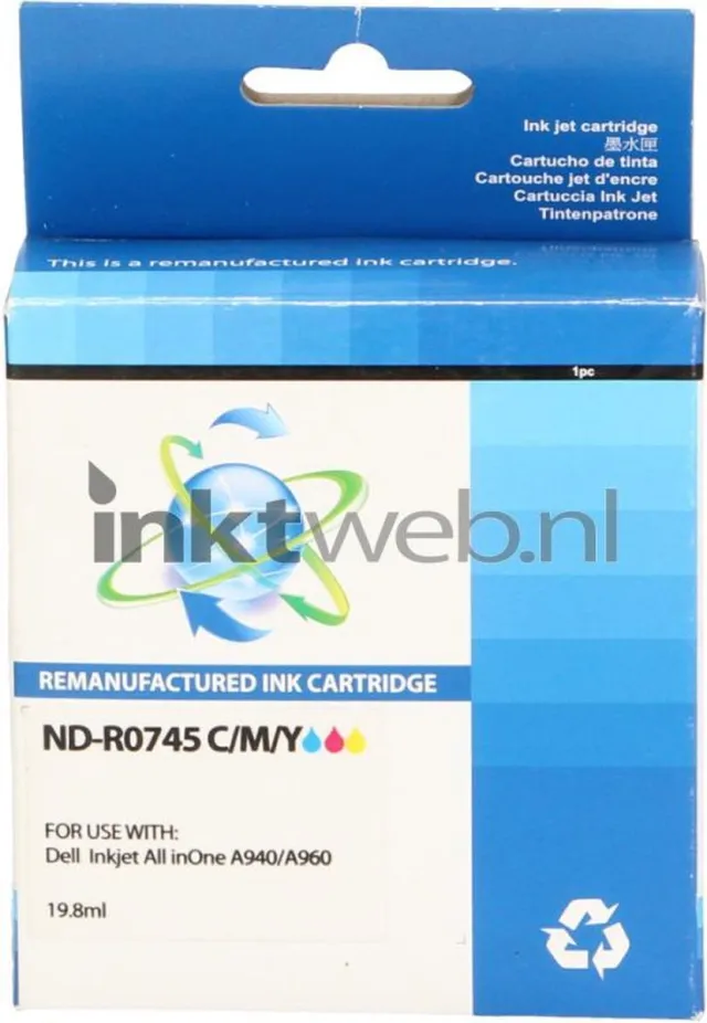 FLWR Inktcartridge / 592-10045 / Kleur - Geschikt voor Dell