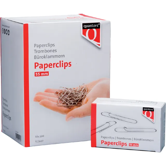 Quantore Paperclip Quantore R50 55mm lang 100 stuks