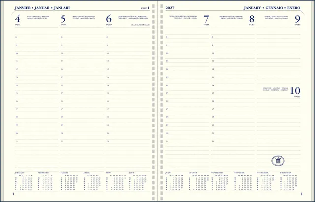 Ryam Agendavulling 2027 Ryam Executive A5 7dagen/2pagina's staand