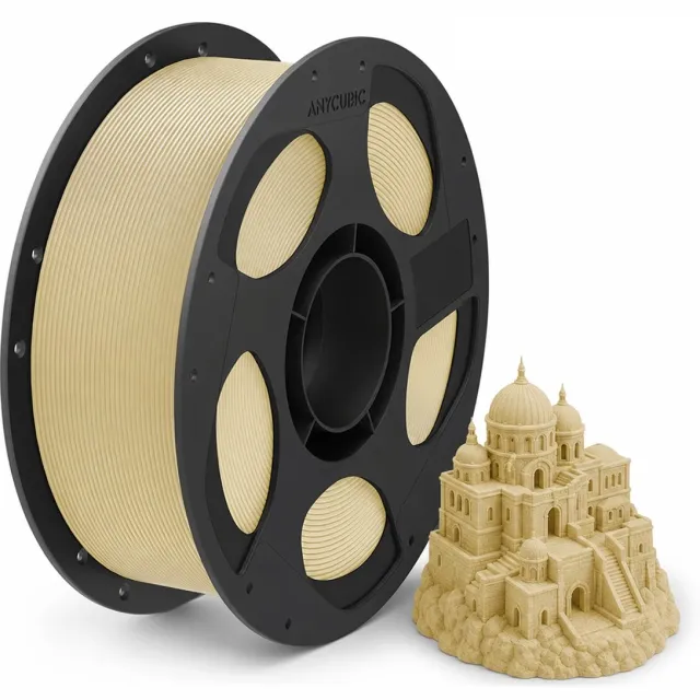 Anycubic PLA Filament Beige 1.75 mm - 1 kg - Hoge Precisie 3D Printer Filament - Klitvrij - Vacuüm Verpakt