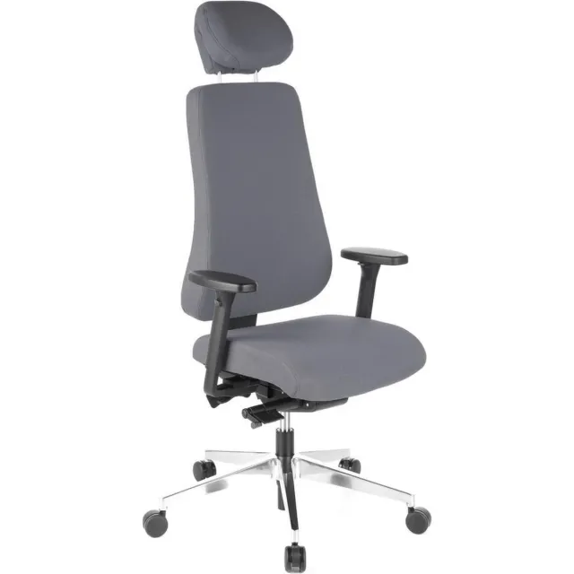 hjh office Pro-Tec 400 - Bureaustoel - Stof - Alumimium - Grijs Antraciet