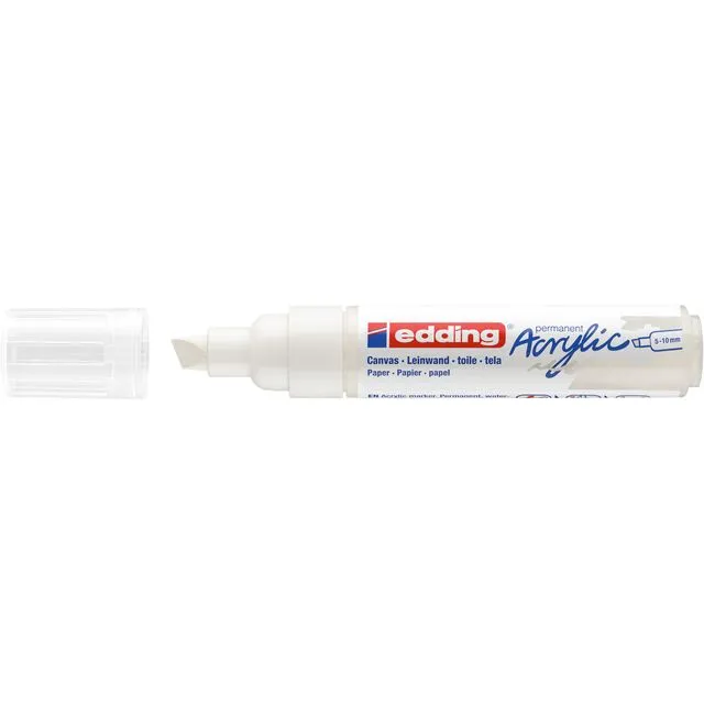 Edding Acrylmarker edding e-5000 breed verkeerswit