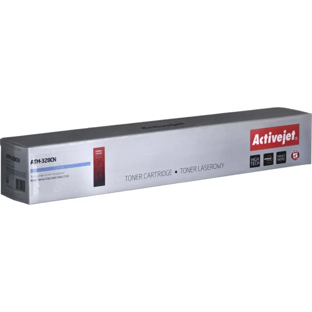ActiveJet ATM-328CN tonercartridge voor Konica Minolta printers, vervangt Konica Minolta TN328C; Supreme; 28000 pagina's; blauw Cyaan