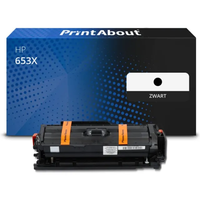 PrintAbout huismerk Toner 653X (CF320X) Zwart Hoge capaciteit Geschikt voor HP