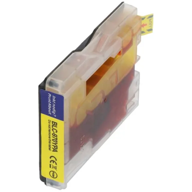PrintAbout huismerk Inktcartridge LC-1000Y Geel geschikt voor Brother