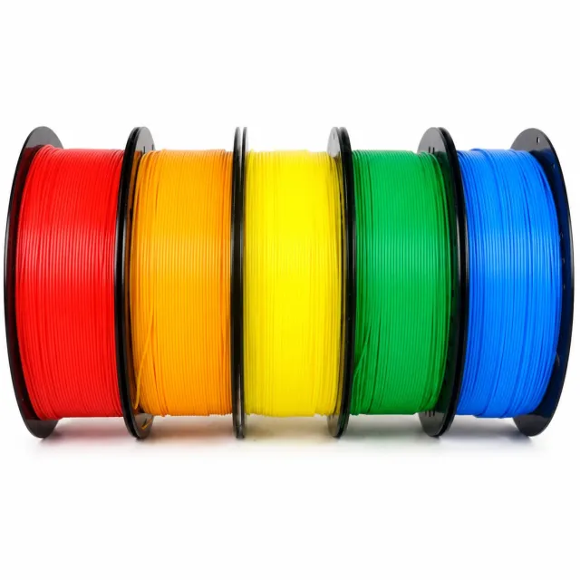 Koppelprint PLA+ filament - Voordeelbundel Regenboog - Rood, Oranje, Geel, Groen, Blauw - 1,75 mm - 5 kg - Koppelprint