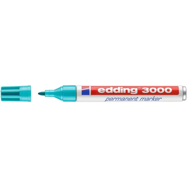 Viltstift edding 3000 rond 1.5-3mm turquoise