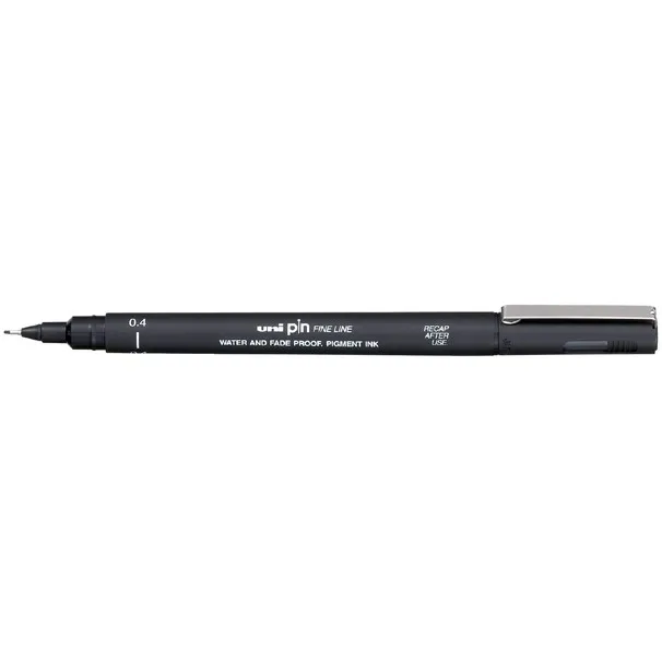 Uni-ball Fineliner Uni-ball Pin 0.4mm zwart
