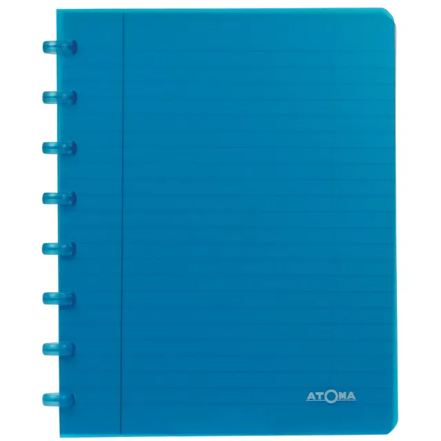 Atoma Trendy schrift, ft A5, 144 bladzijden, PP, gelijnd, geassorteerde kleuren blauw