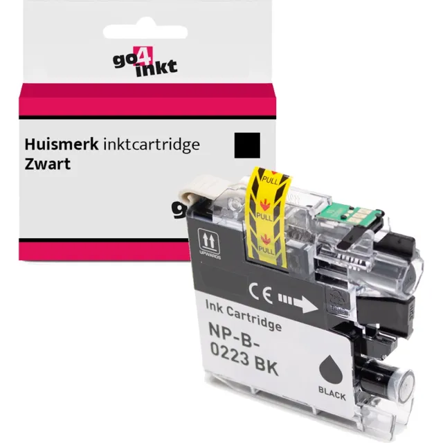 Go4inkt compatible met Brother LC-223 bk inkt cartridge zwart