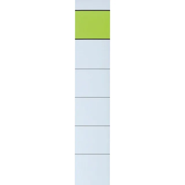 Q-CONNECT rugetiketten, zelfklevend, ft 3,6 x 19 cm, pak van 10 stuks groen