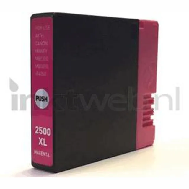 FLWR Inktcartridge / PGI-2500XL / Magenta - Geschikt voor Canon