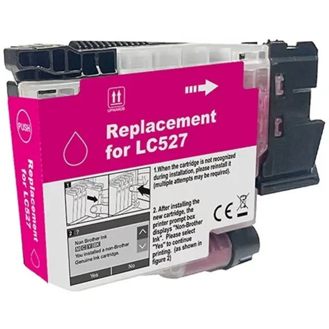 Inktkenners Inktcartridges Geschikt voor Brother LC-527 | Magenta Geschikt voor Brother MFC-J4350DW - J4550DW