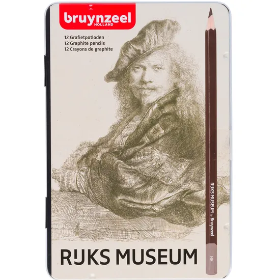 Bruynzeel Potlood Bruynzeel Rijksmuseum Rembrandt van Rijn blik à 12 hardheden