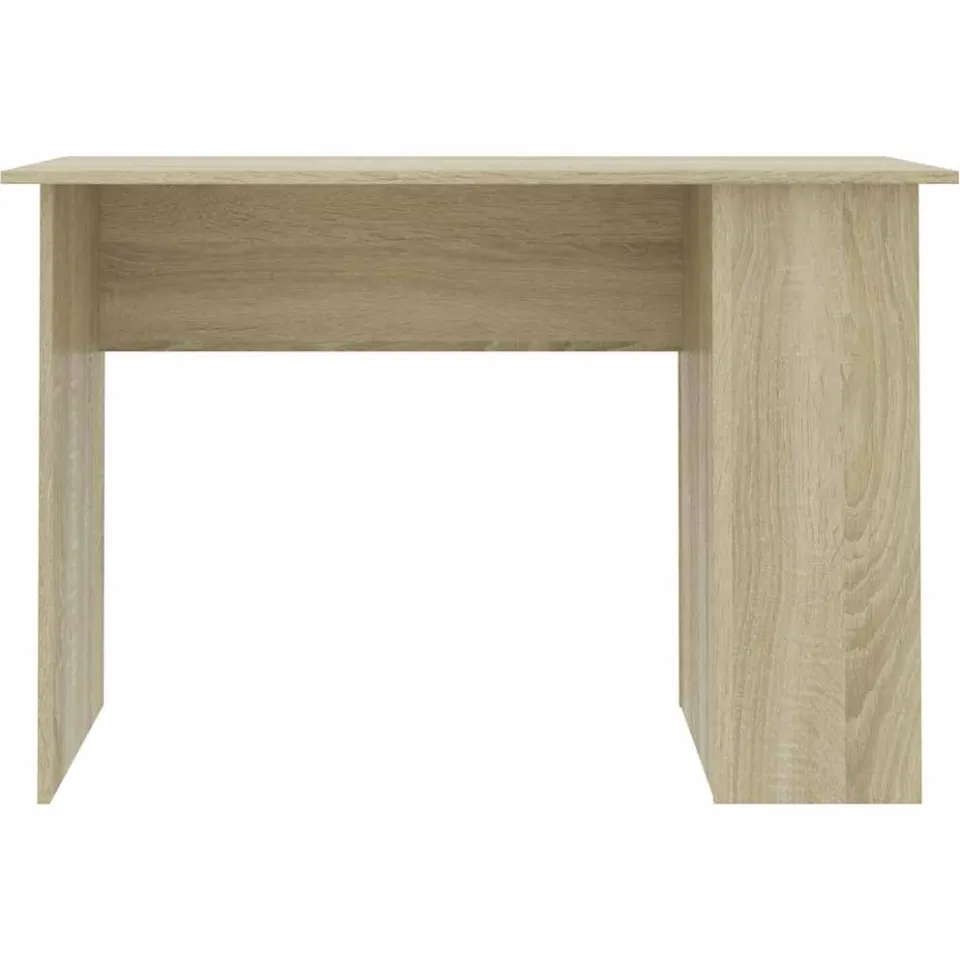 vidaXL Bureau 110x60x73 cm bewerkt hout sonoma eikenkleurig Bruin