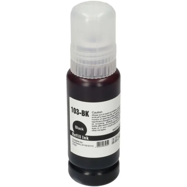 PrintAbout huismerk Inktcartridge 103 (C13T00S14A) Zwart geschikt voor Epson