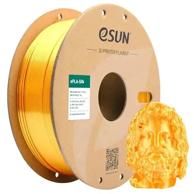 ESUN PLA-Silk Goud / Gold - 1 kg - 1.75 mm - 3D printer en 3D pen filament
