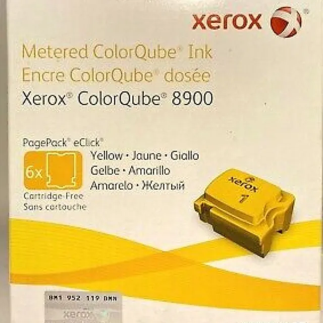 Xerox 108R01028 inkt-stick 6 stuk(s) Geel 16900 pagina's Yellow
