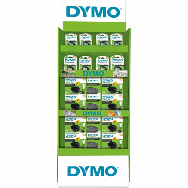 Dymo Display Dymo: 20 x LetraTag 200B promopack + 40 x tape (20 x papier en 20 x plastic)