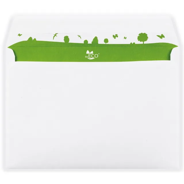 beECO Bong enveloppen beECO, ft 162 x 229 mm, zonder venster, doos van 500 stuks blauw
