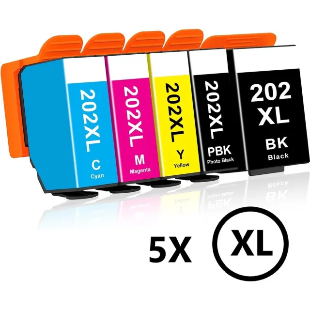 InktDL Huismerk geschikt voor Epson 202XL inktcartridges - XP6000 - XP6005 - XP6100 - XP6105 Multipack 5 Cartridges