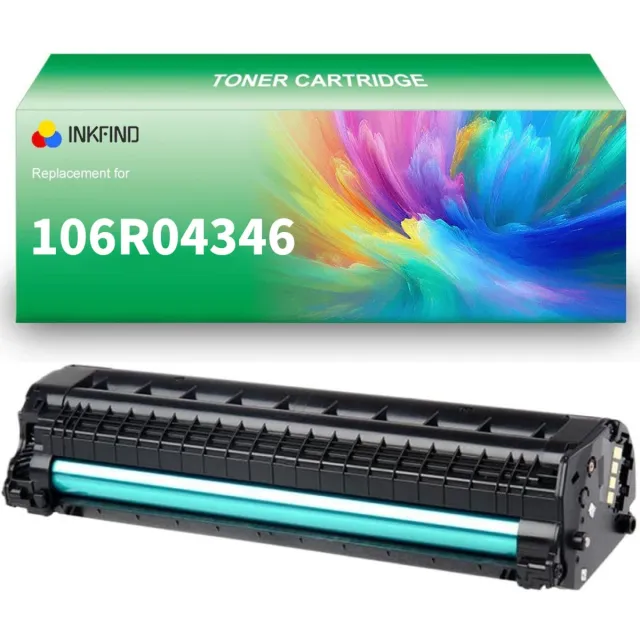 INKFIND 106R04346 Zwart tonercartridge compatibel met Xerox 106R04346 106R04347 106R04348 106R04349 Zwart geschikt voor Xerox B210/B205/B215 - 1-pack Zwart Zwart x 1