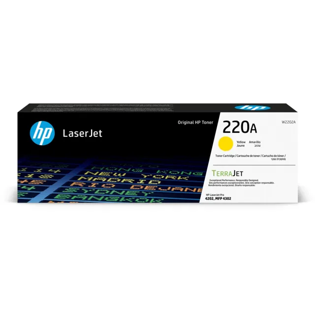 Hp toner 220A, 1.800 pagina's, OEM W2202A, geel