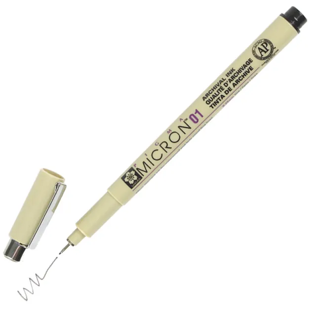 Sakura Fineliner Sakura Pigma Micron 01 0.25mm zwart