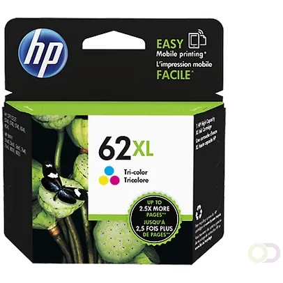 HP 62XL originele high-capacity drie-kleuren inktcartridge (C2P07AE)